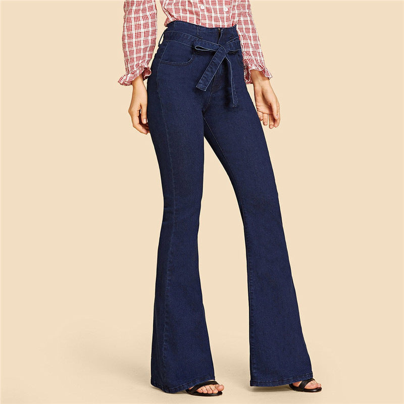 Calça Jeans Wide Leg La Dena