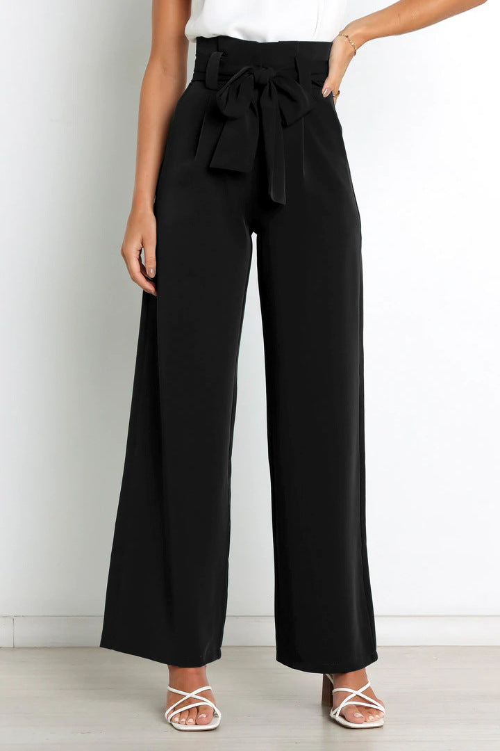 Calça Wide Leg La Lide com Amarração