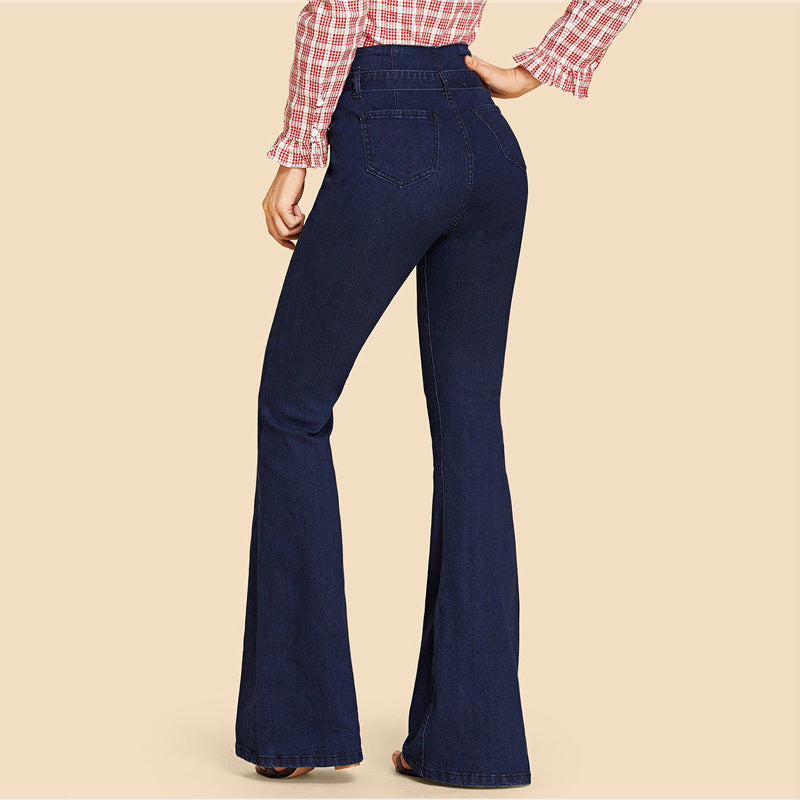 Calça Jeans Wide Leg La Dena