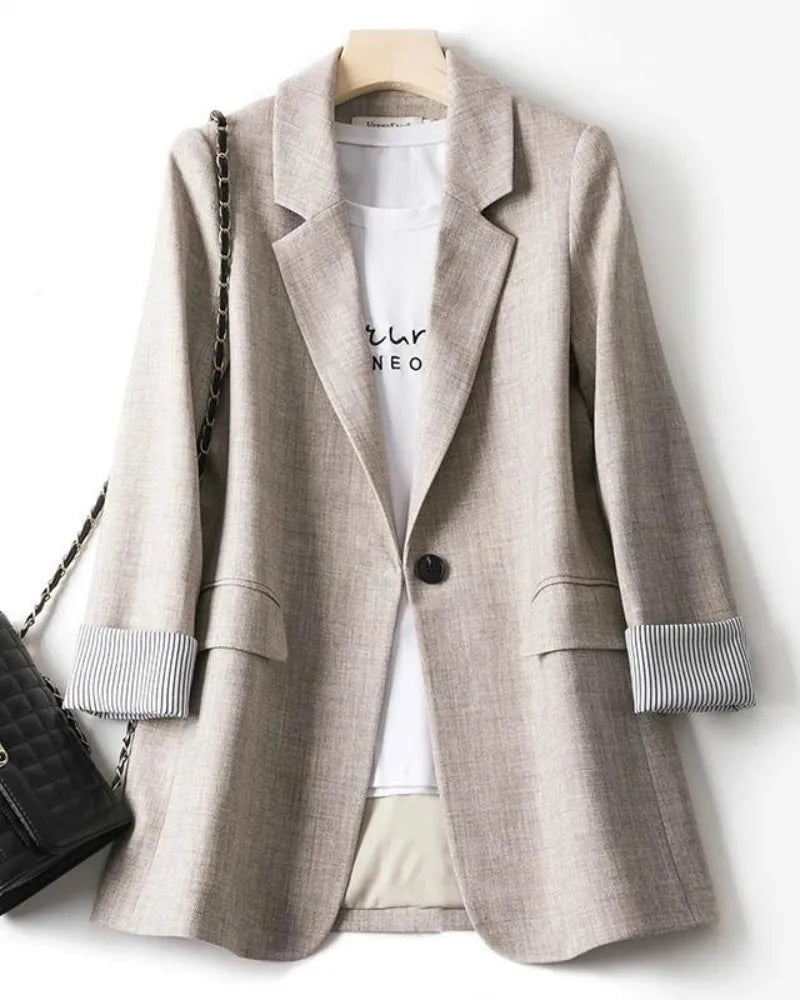 Blazer Feminino Cotton Plus Elegance